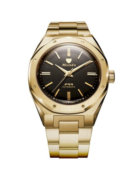 Nivada Grenchen F77 MARKII GOLD - Stainless Steel Bracelet
