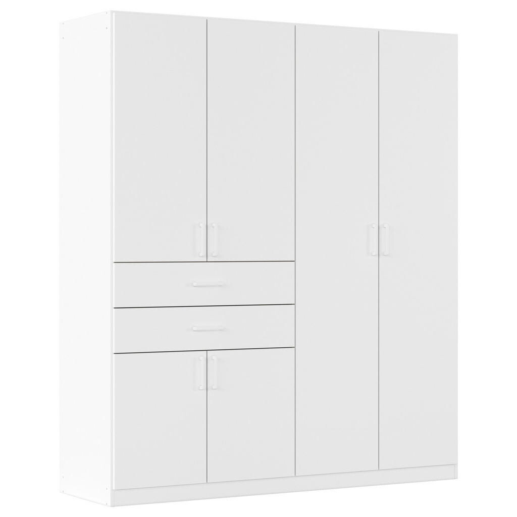 Rauch Möbel ŠATNÍ SKŘÍŇ S OTOČNÝMI DVEŘMI, bílá, 180/210/54 cm