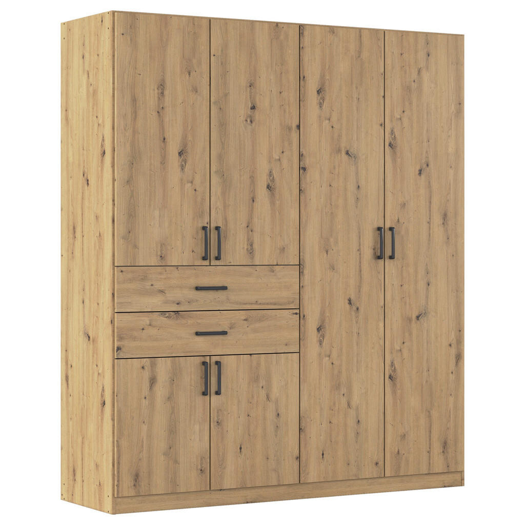 Rauch Möbel ŠATNÍ SKŘÍŇ S OTOČNÝMI DVEŘMI, dub artisan, 180/210/54 cm