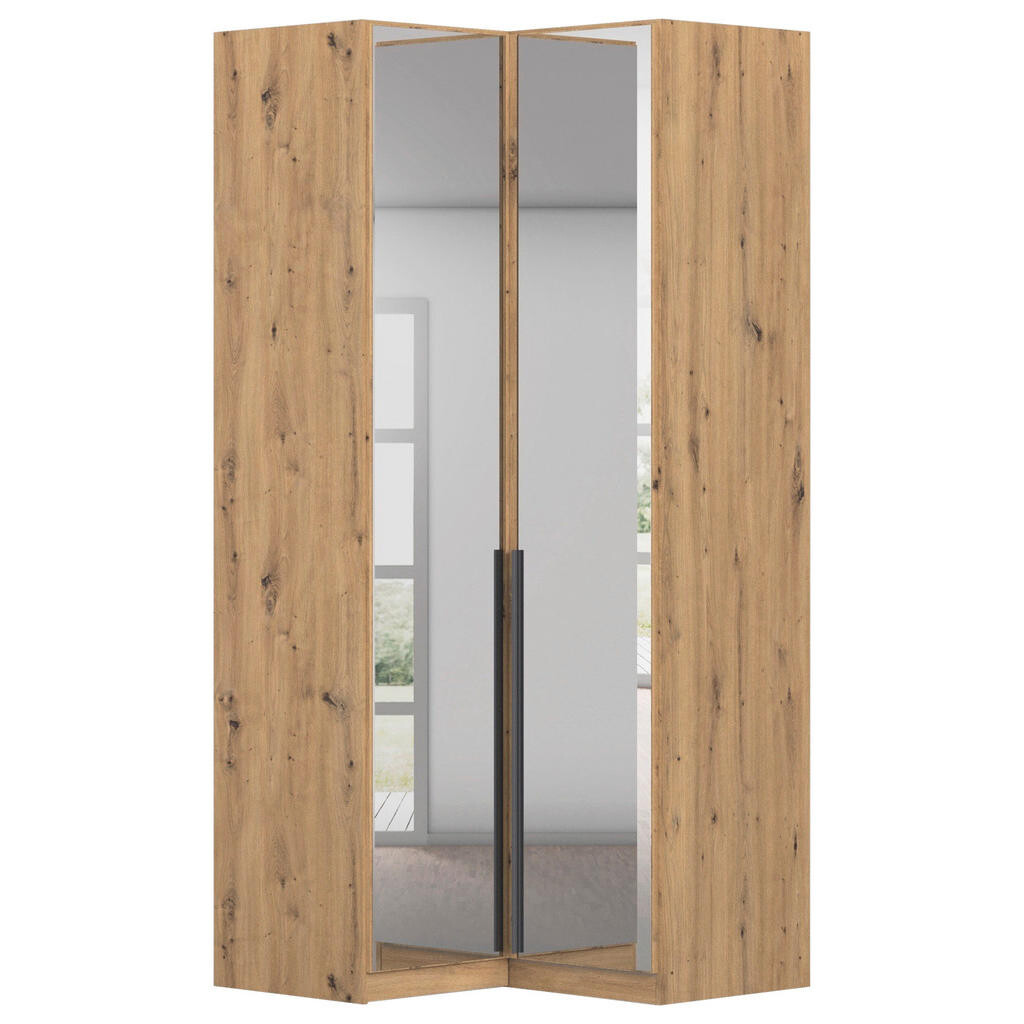 Rauch Möbel ROHOVÁ ŠATNÍ SKŘÍŇ, barvy stříbra, tmavě šedá, dub artisan, 100/229/102 cm