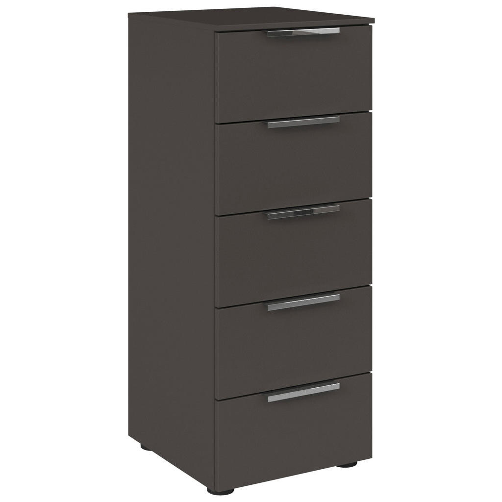 Rauch Möbel KOMODA, barvy grafitu, barvy chromu, 40/100/42 cm