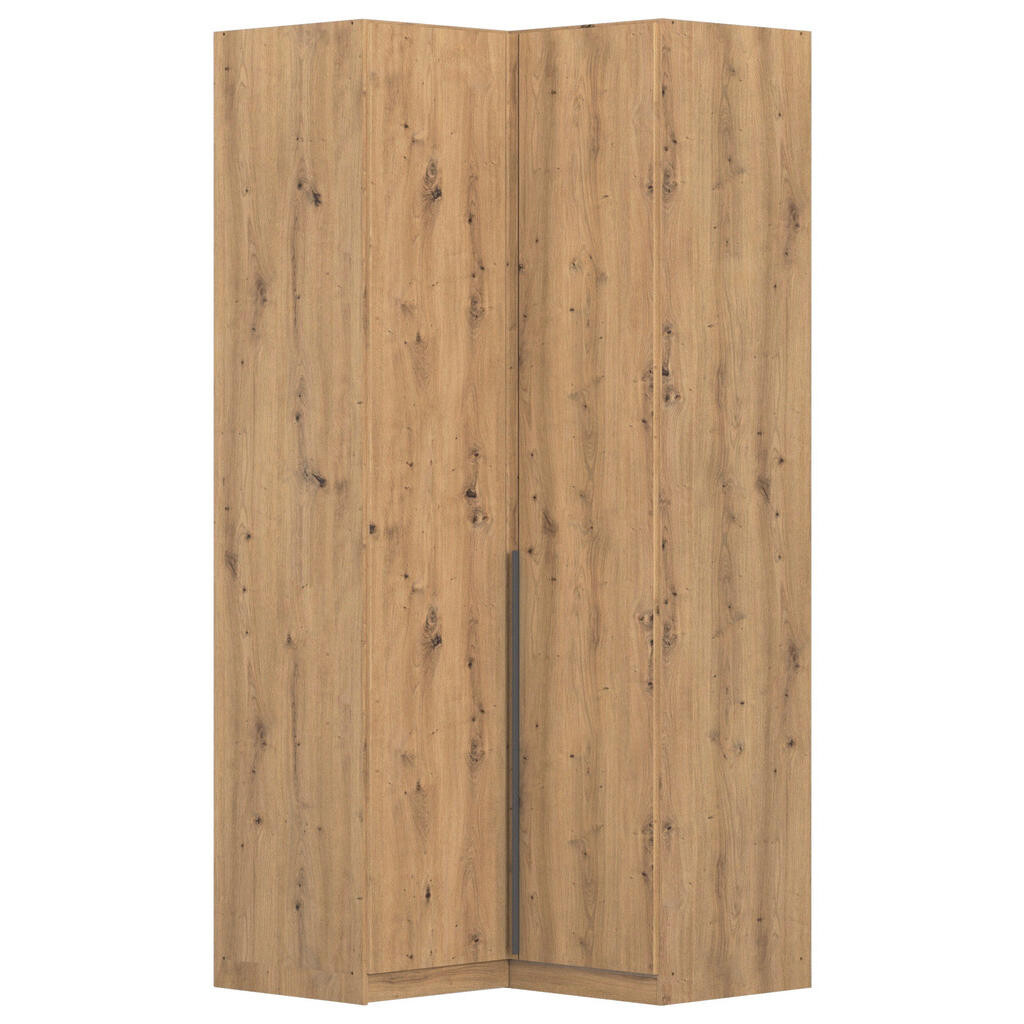 Rauch Möbel ROHOVÁ ŠATNÍ SKŘÍŇ, tmavě šedá, dub artisan, 100/229/102 cm