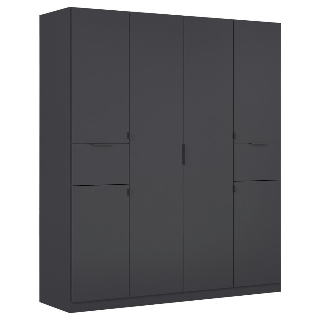 Rauch Möbel ŠATNÍ SKŘÍŇ S OTOČNÝMI DVEŘMI, šedá, 181/210/54 cm