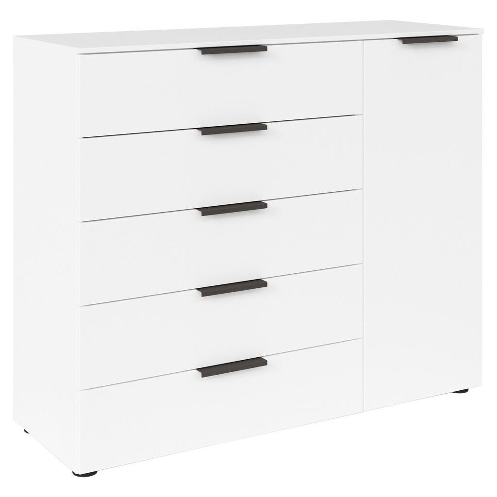 Rauch Möbel KOMODA, barvy grafitu, bílá, 120/100/42 cm