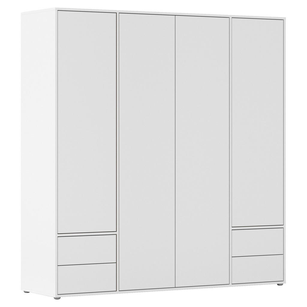 Rauch Möbel ŠATNÍ SKŘÍŇ S OTOČNÝMI DVEŘMI, bílá, 187/194/53 cm