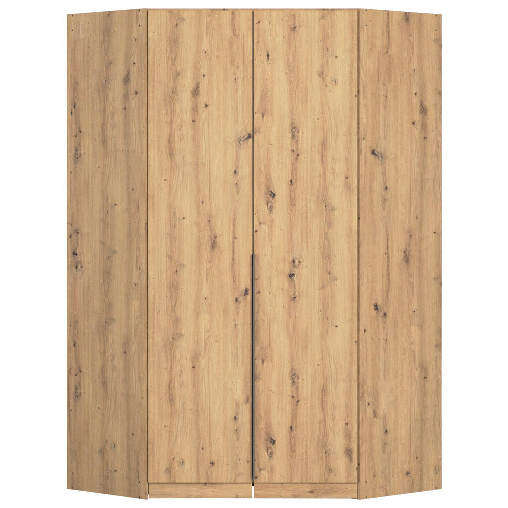 Rauch Möbel ROHOVÁ ŠATNÍ SKŘÍŇ, tmavě šedá, dub artisan, 117/229/117 cm