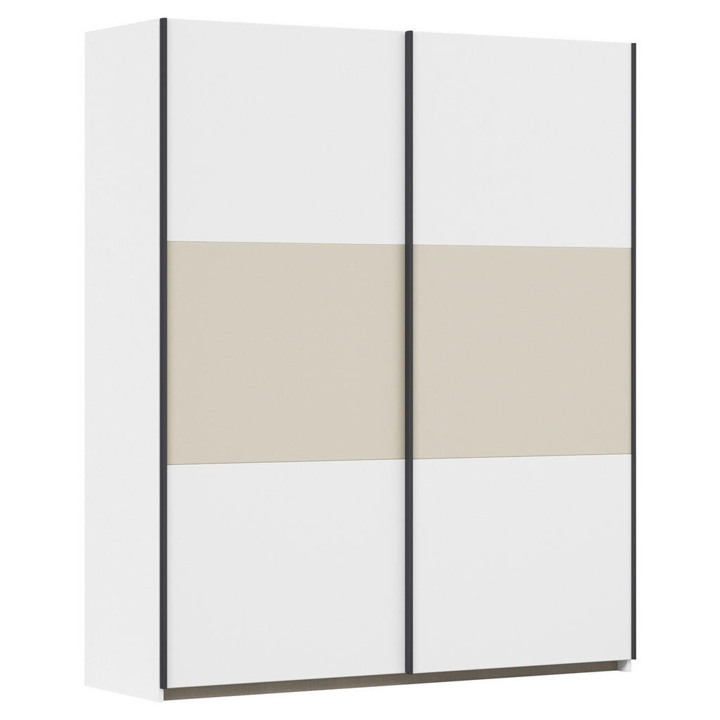 Rauch Möbel SKŘÍŇ S POSOUVACÍMI DVEŘMI, bílá, šampaňská, 175/210/59 cm