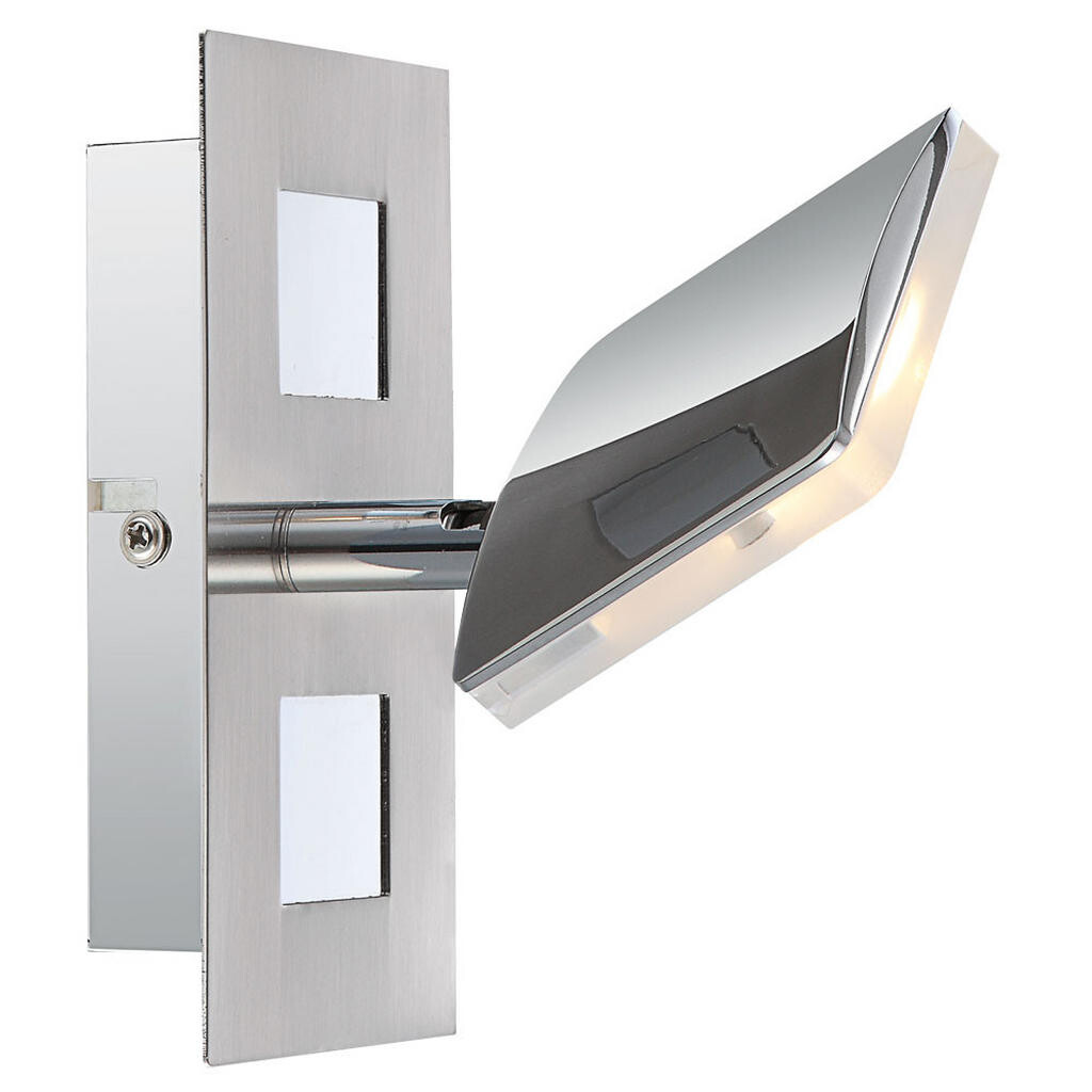 Globo Lighting LED WANDLEUCHTE KAMALA Silber Aluminium