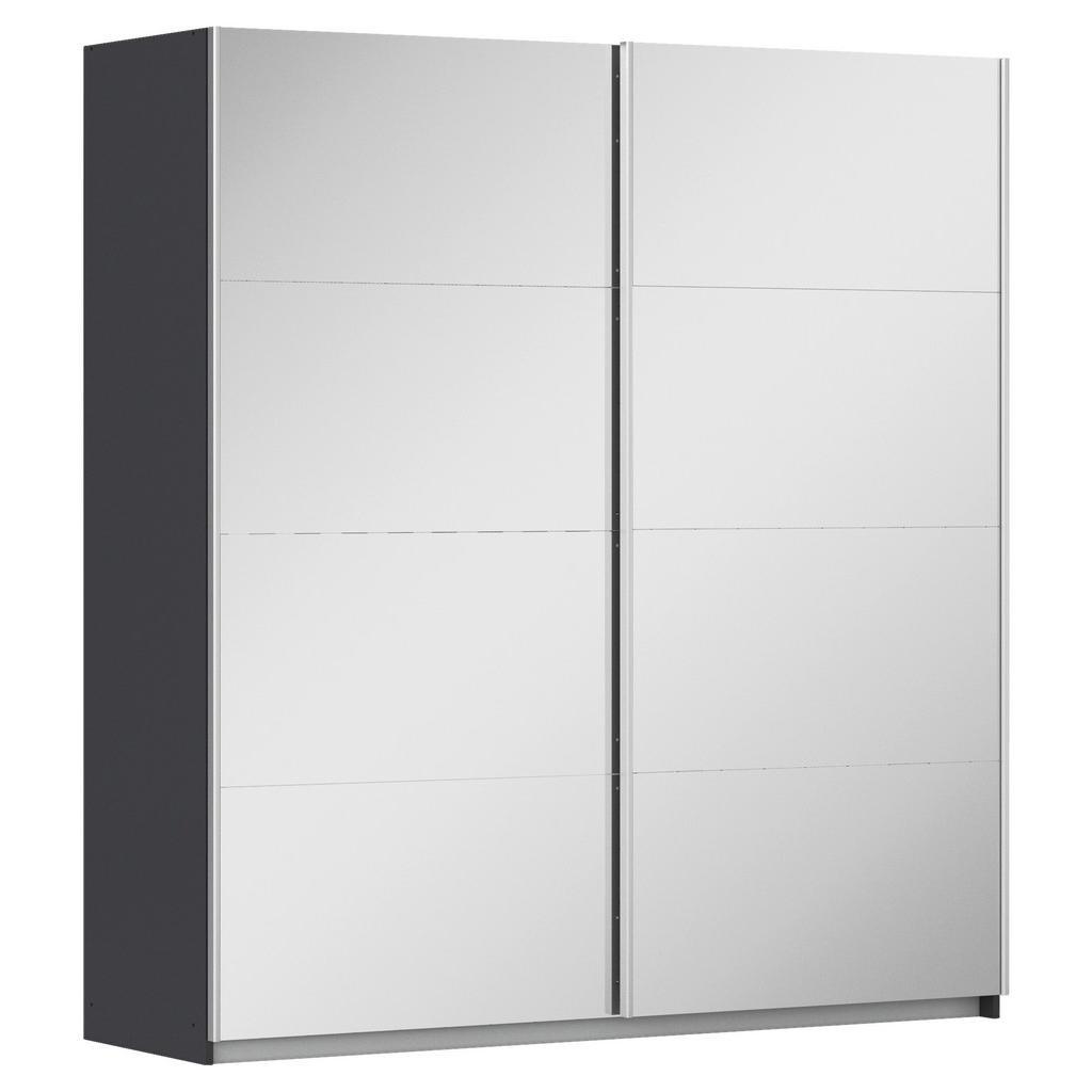 Rauch Möbel SKŘÍŇ S POSOUVACÍMI DVEŘMI, barvy grafitu, barvy stříbra, 181/197/61 cm
