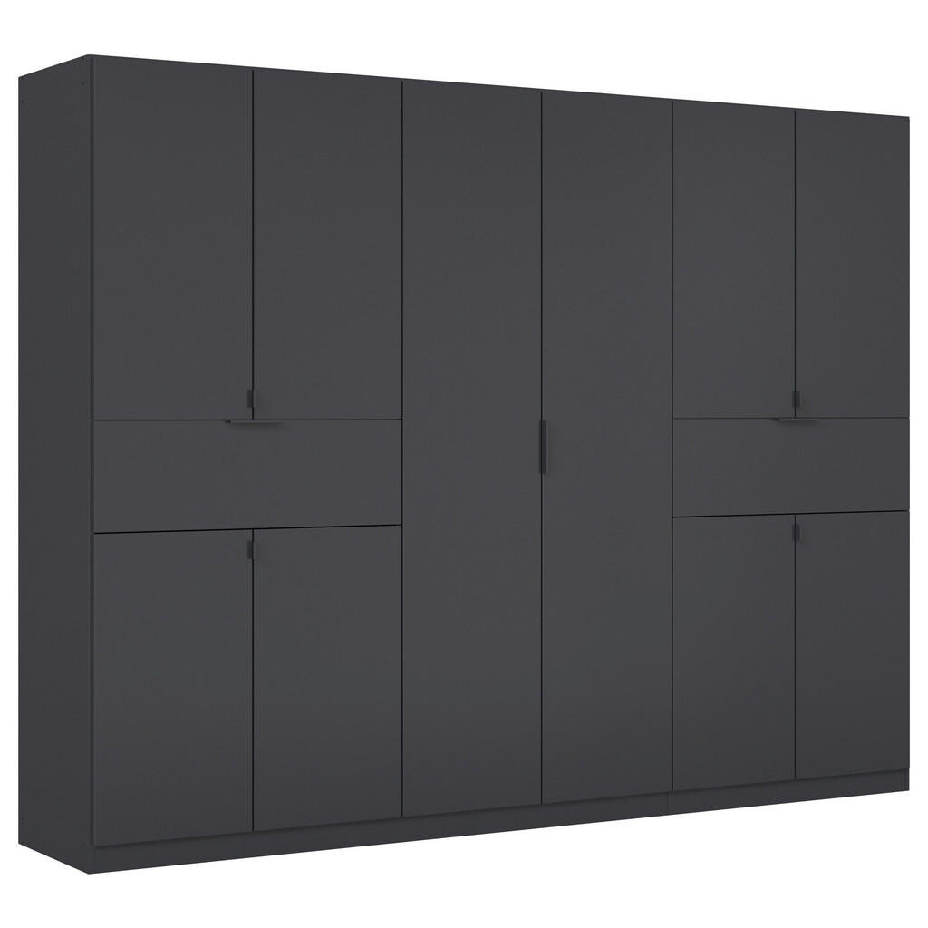 Rauch Möbel ŠATNÍ SKŘÍŇ S OTOČNÝMI DVEŘMI, šedá, 271/210/54 cm