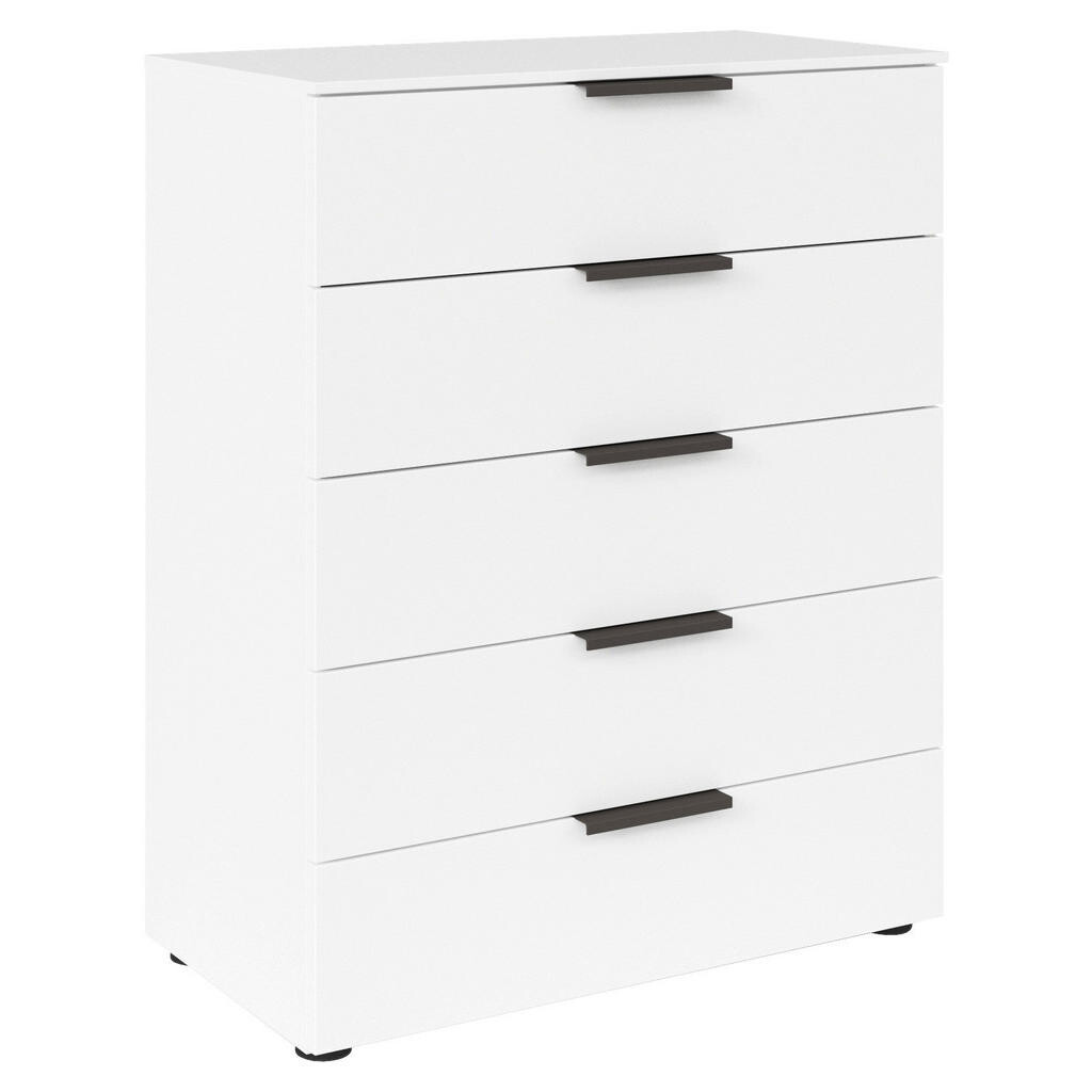 Rauch Möbel KOMODA, barvy grafitu, bílá, 80/100/42 cm