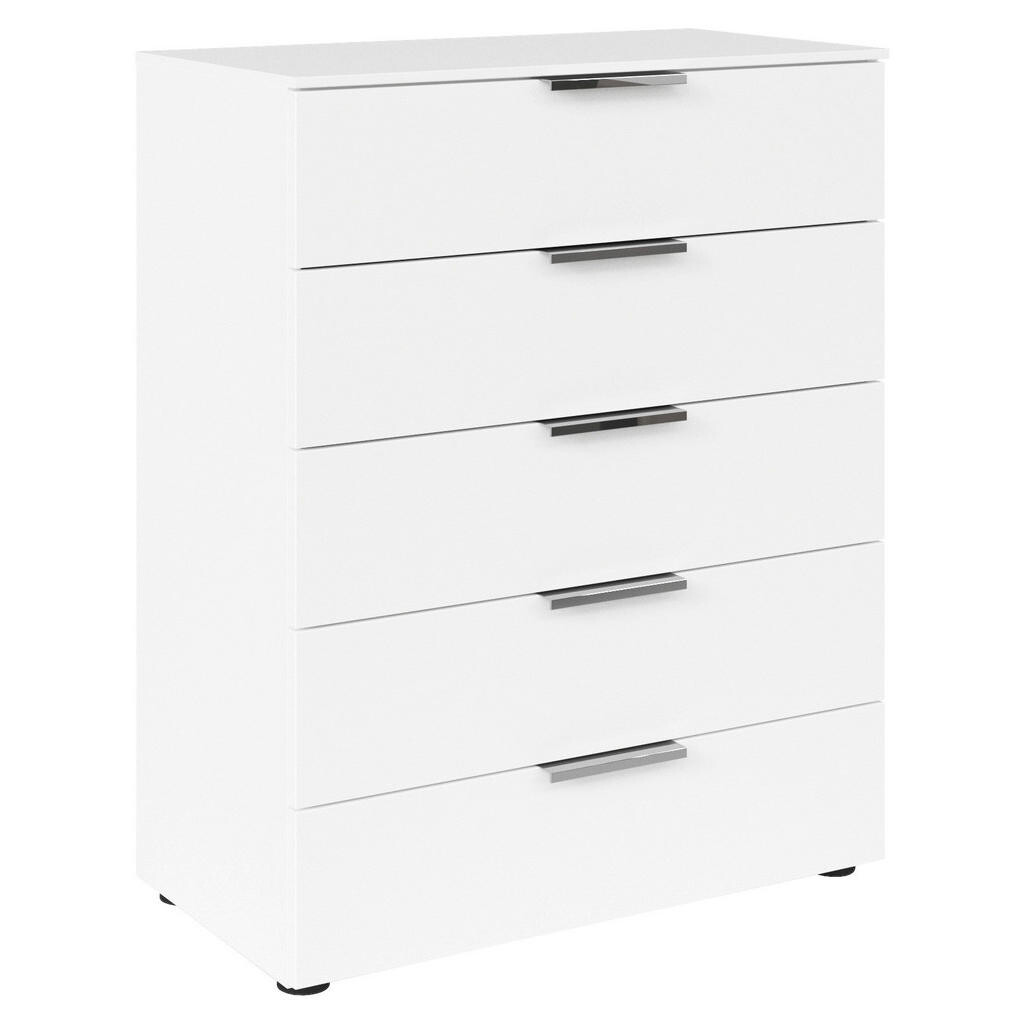 Rauch Möbel KOMODA, bílá, barvy chromu, 80/100/42 cm