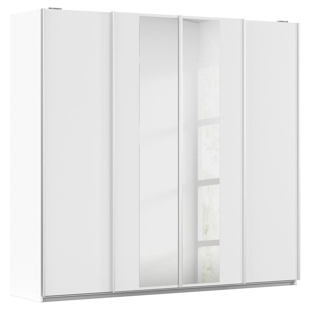 Rauch Möbel SKŘÍŇ S POSOUVACÍMI DVEŘMI, čiré, bílá, 226/211/62 cm