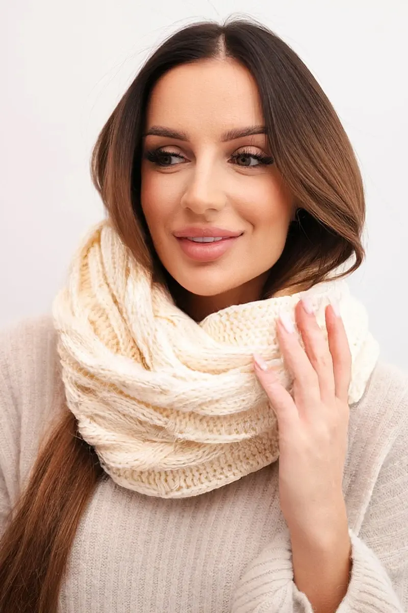 Dámská pletená zimní šála KN20