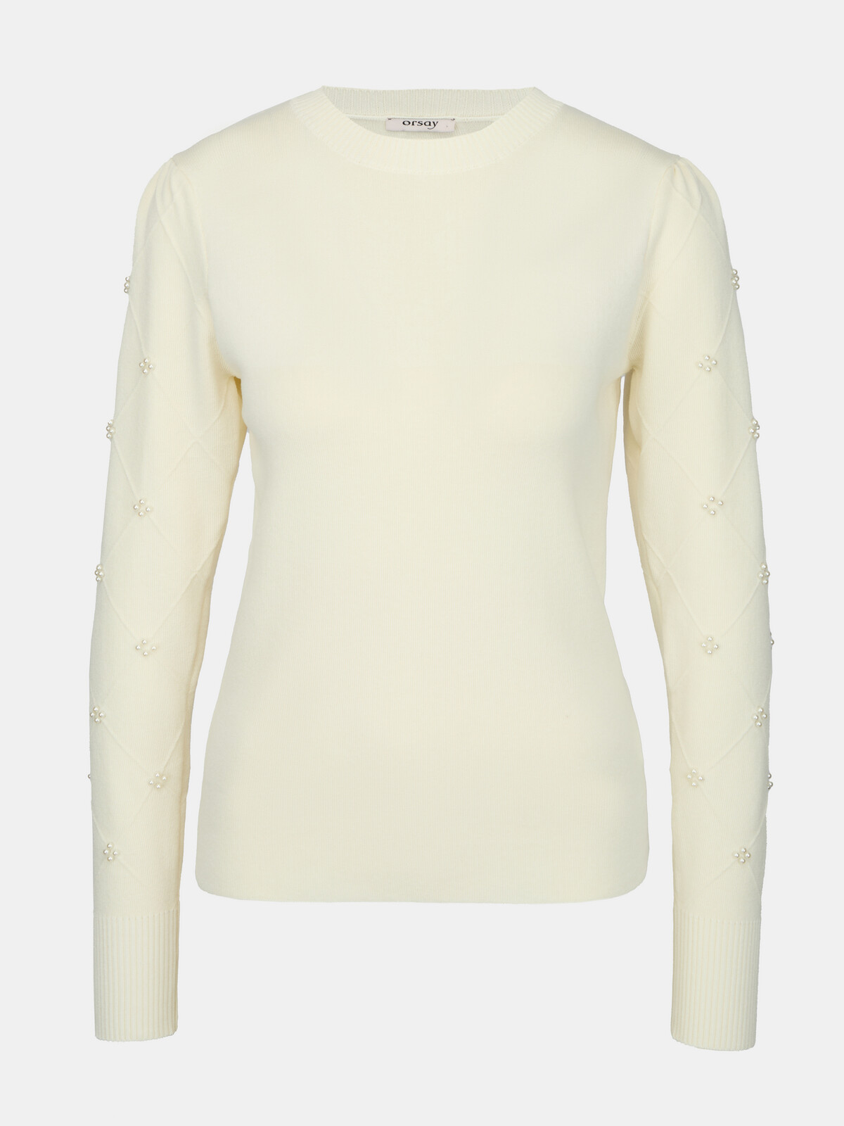 Krémový dámský svetr s aplikací ORSAY
