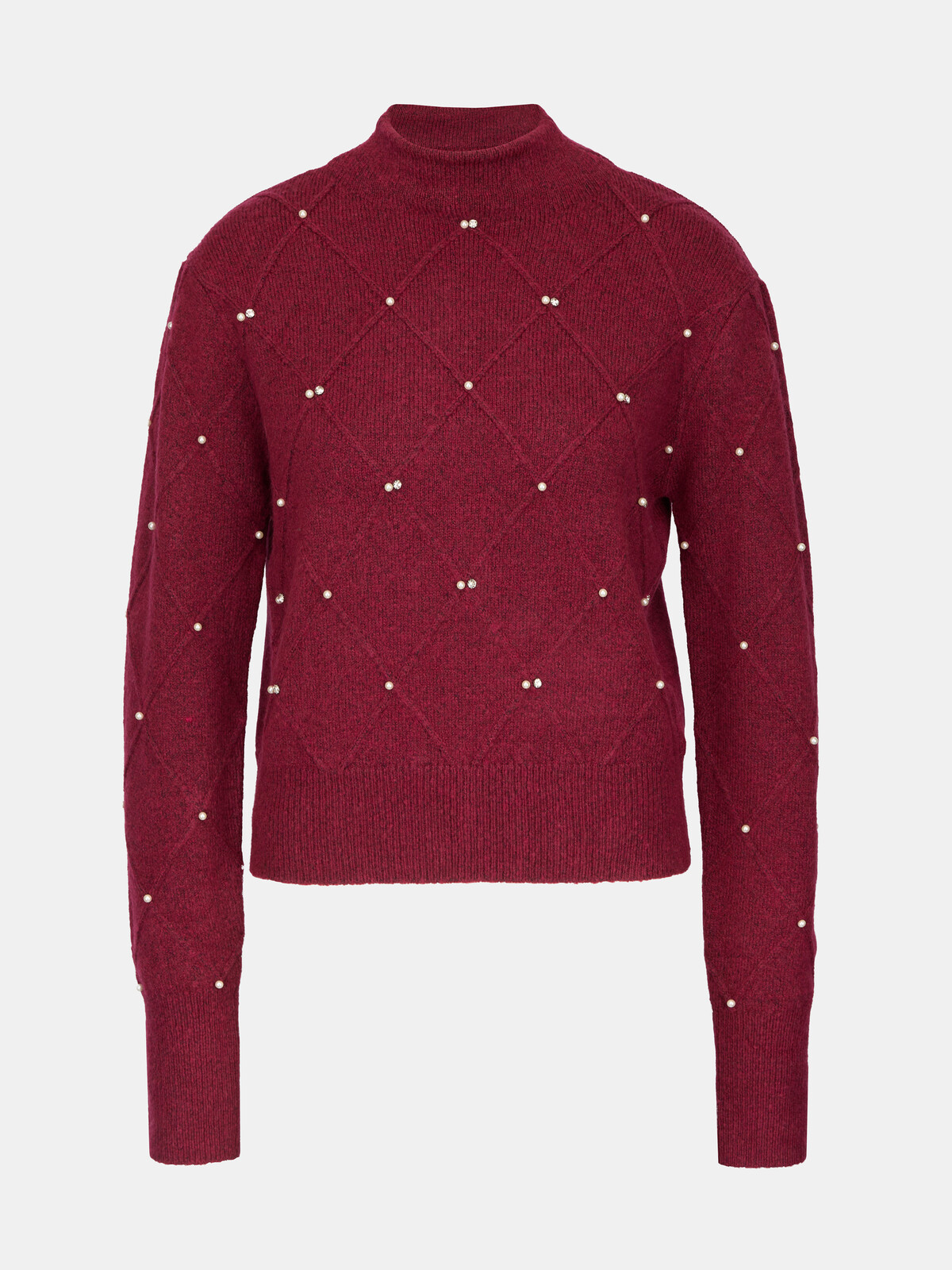 Bordový dámský svetr s aplikací ORSAY