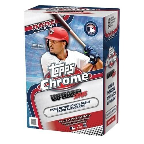 2025 Topps Chrome Update Series Baseball Blaster Box