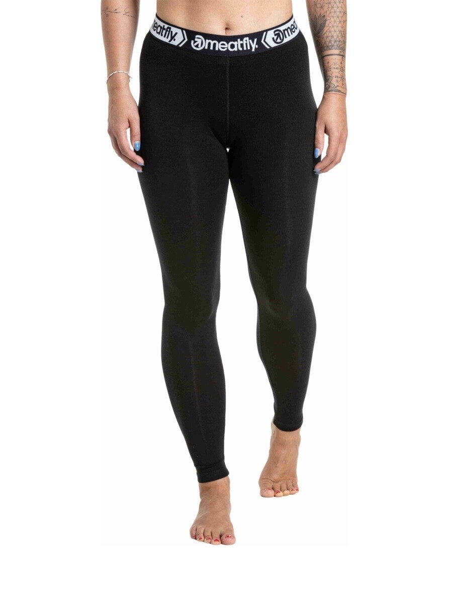 Dámské merino kalhoty meatfly flora černá xs