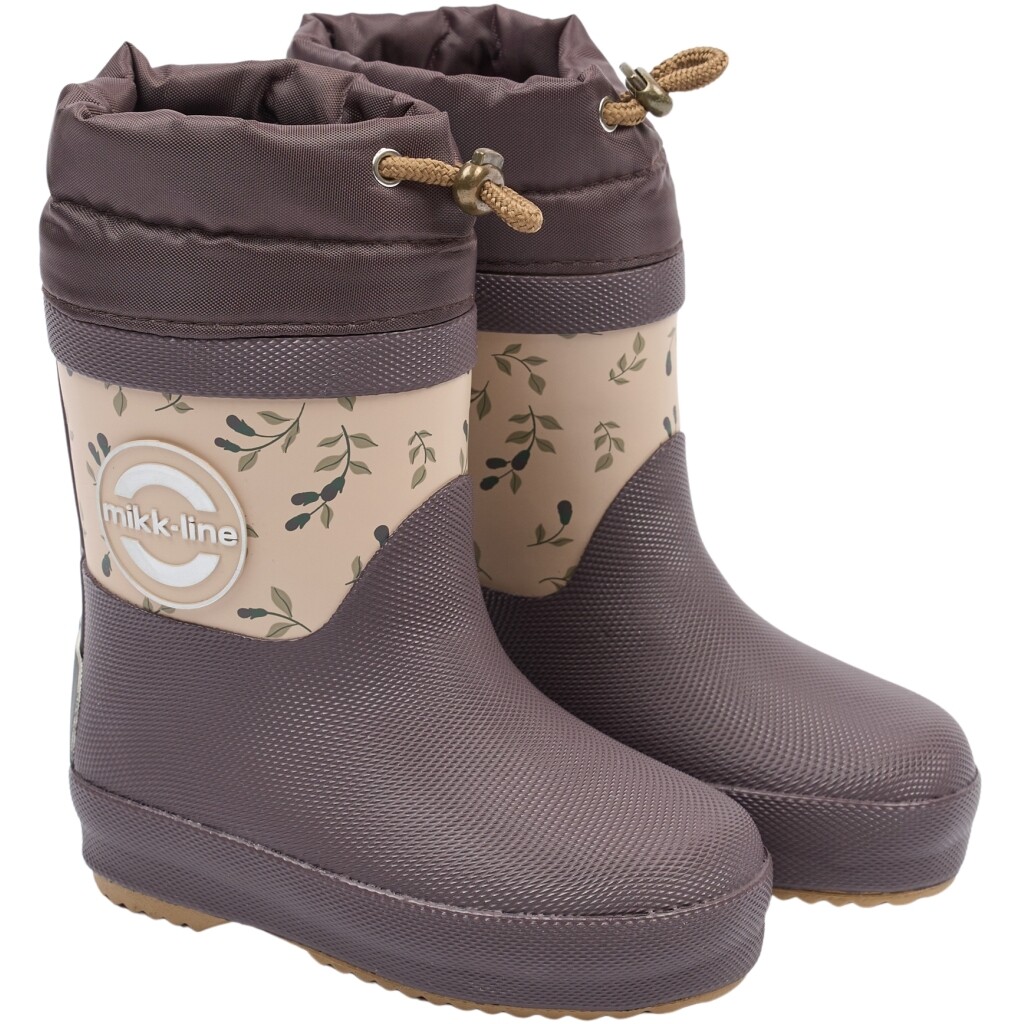Mikk-Line Mikk - Line holínky s vlněnou podšívkou 38090 Raisin Velikost: 19