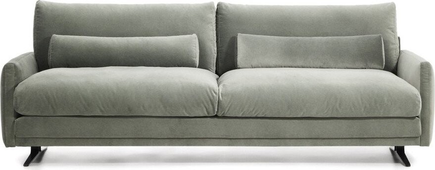 Zelená sametová pohovka 240 cm Veliro – Kave Home