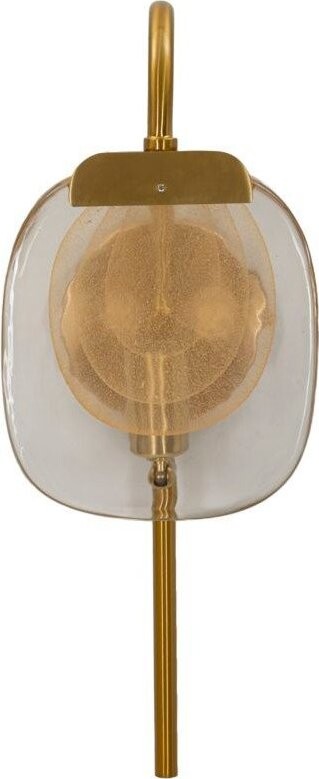 Skleněné nástěnné svítidlo ve zlaté barvě Softy – Mauro Ferretti