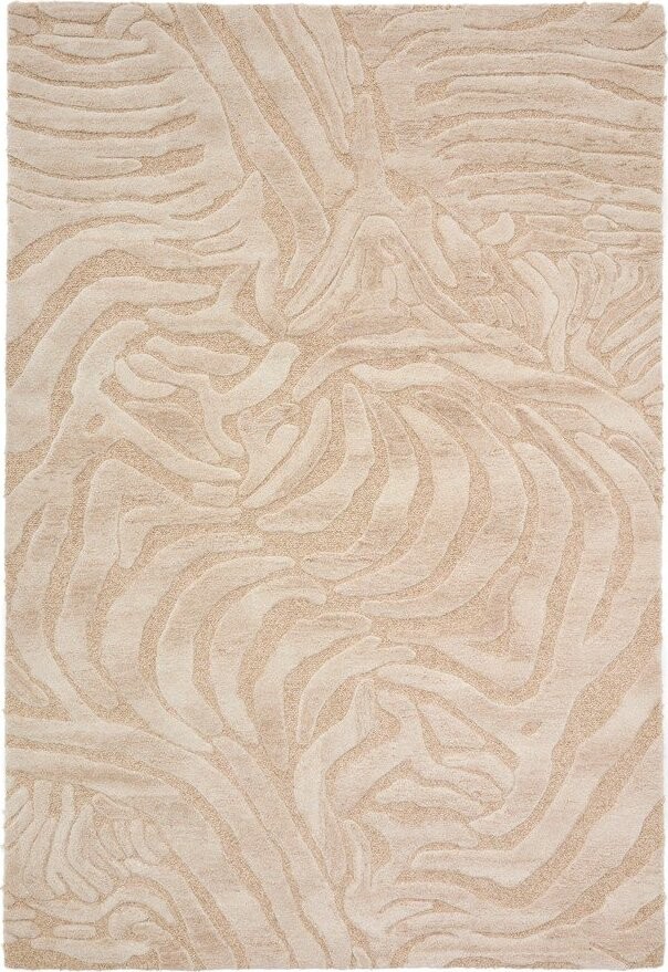 Béžový ručně tkaný koberec s příměsí vlny 200x300 cm Tribet – Kave Home