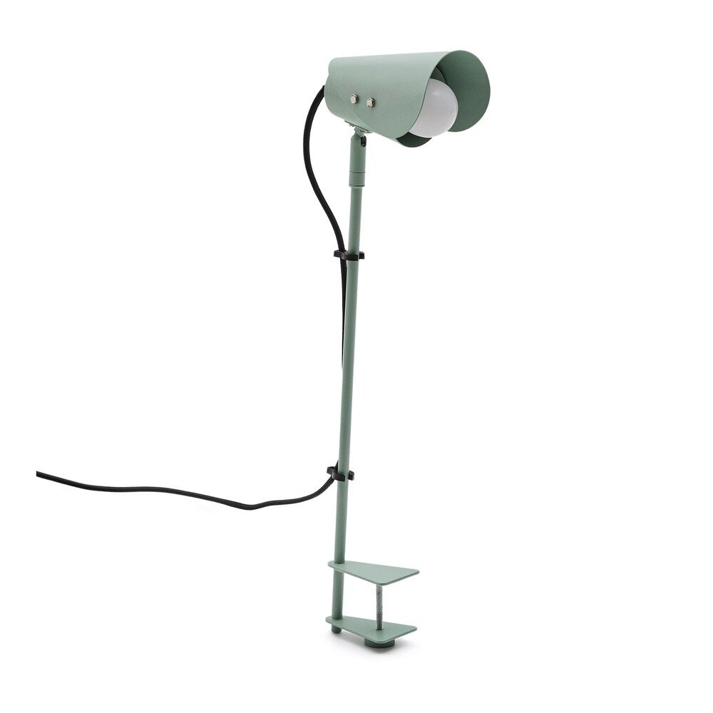Zelená kovová stolní lampa s klipem (výška 51 cm) Jula – Kave Home