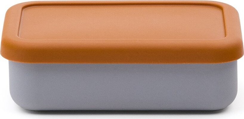Modrý/oranžový silikonový dětský svačinový box Lili – Kave Home