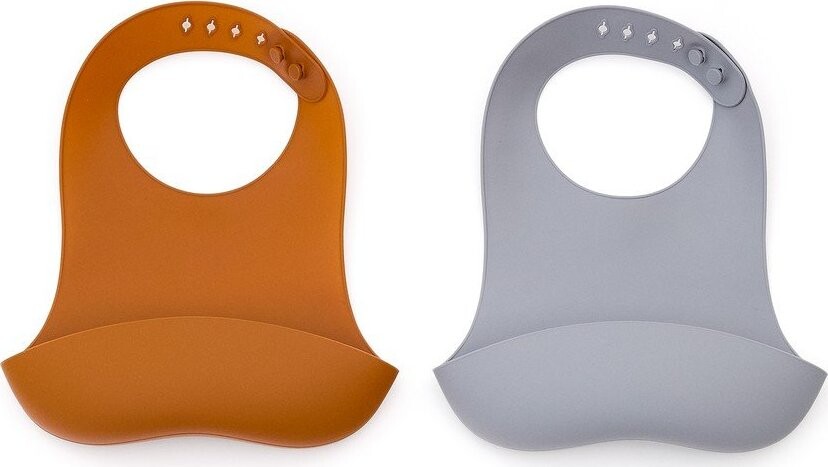 Oranžové/šedomodré bryndáky v sadě 2 ks Lili – Kave Home