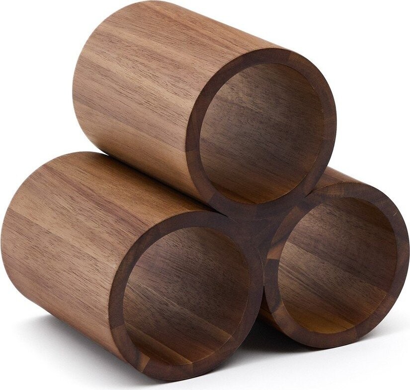 Dřevěný stojan na víno počet lahví 3 Sesilu – Kave Home