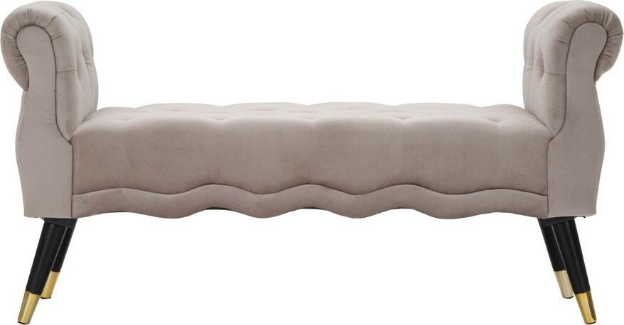 Taupe sametová lavice Paris – Mauro Ferretti