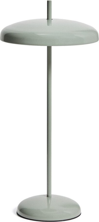 Světle zelená LED stmívatelná stolní lampa s kovovým stínidlem (výška 35 cm) Porte – Kave Home