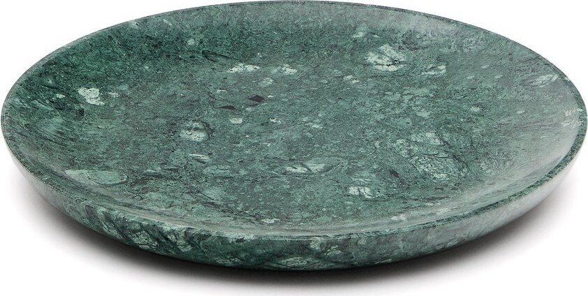 Zelený servírovací mramorový talíř ø 20 cm Ecin – Kave Home