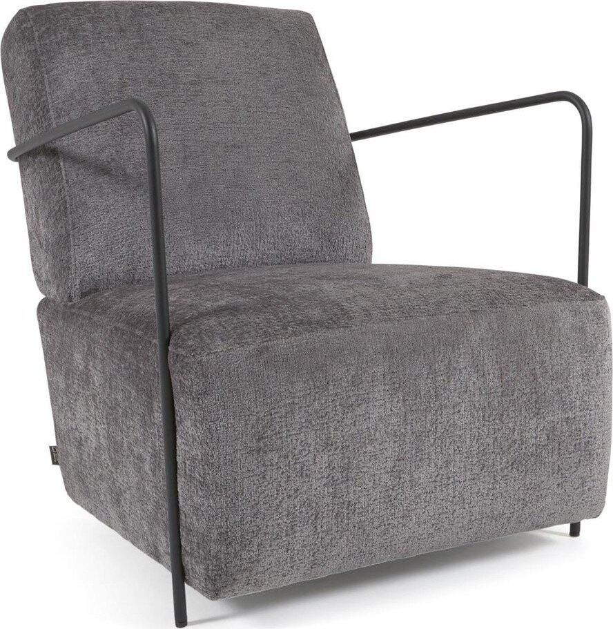 Šedé žinylkové křeslo Gamer – Kave Home