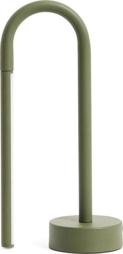 Zelená kovová LED stolní lampa (výška 30 cm) Bow – Kave Home