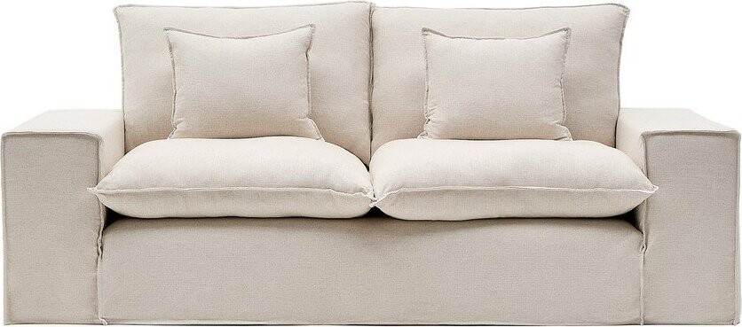 Béžová lněná pohovka 240 cm Anarela – Kave Home