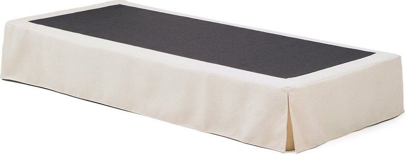 Bílá čalouněná jednolůžková postel bez čela 90x200 cm Jaira – Kave Home