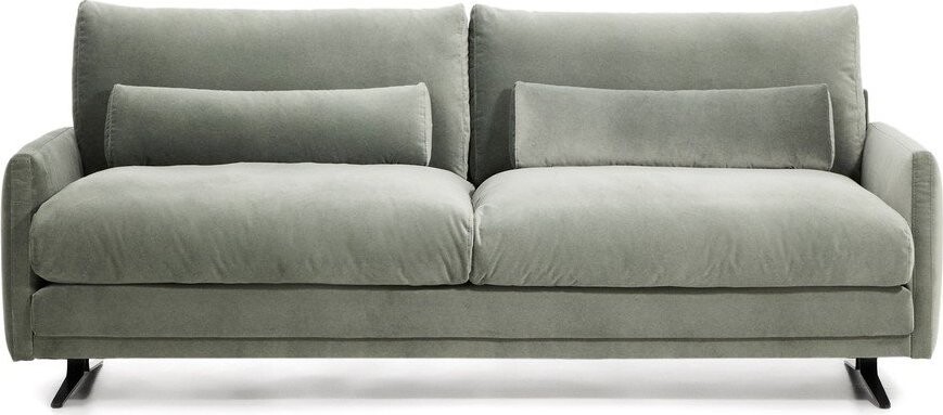 Zelená sametová pohovka 210 cm Veliro – Kave Home