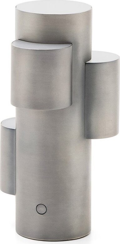 Kovová LED stmívatelná stolní lampa ve stříbrné barvě (výška 26,5 cm) Adrina – Kave Home