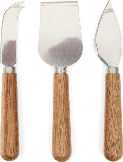 Nože v sadě 3 ks na sýr z nerezové oceli Nukha – Kave Home
