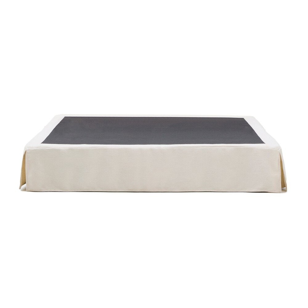 Bílá čalouněná dvoulůžková postel bez čela 180x200 cm Jaira – Kave Home