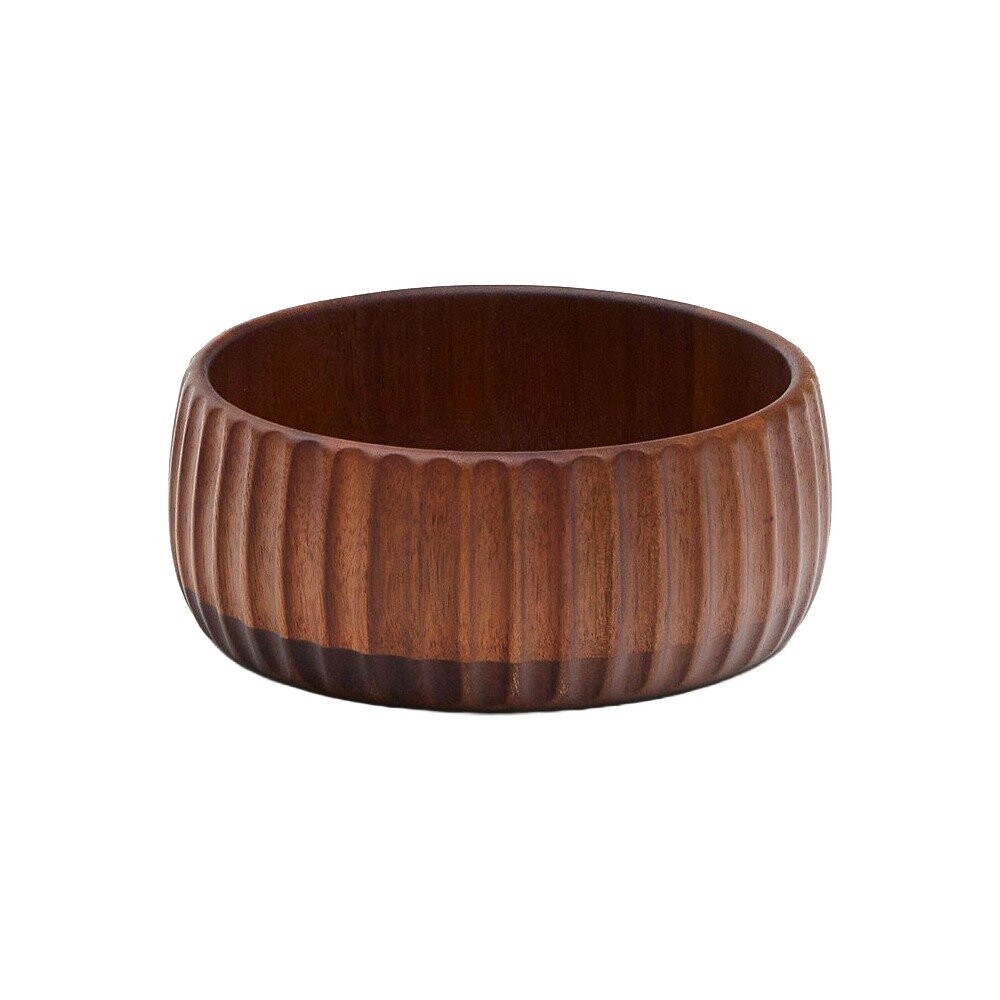 Dřevěná servírovací miska v tmavě přírodní barvě Rommu – Kave Home