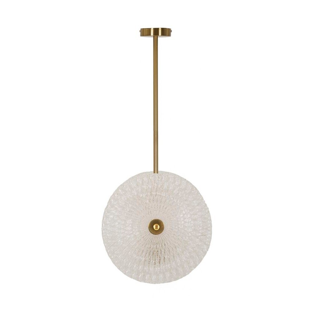 Závěsné svítidlo ve zlaté barvě se skleněným stínidlem Glass – Mauro Ferretti