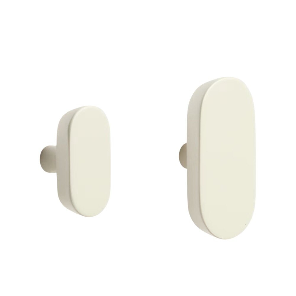 Krémové nástěnné háčky v sadě 2 ks nerezové Arely – Kave Home