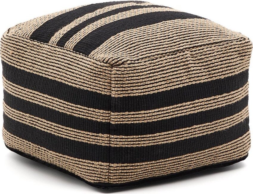 Černý/v přírodní barvě sedací vak Aylin – Kave Home