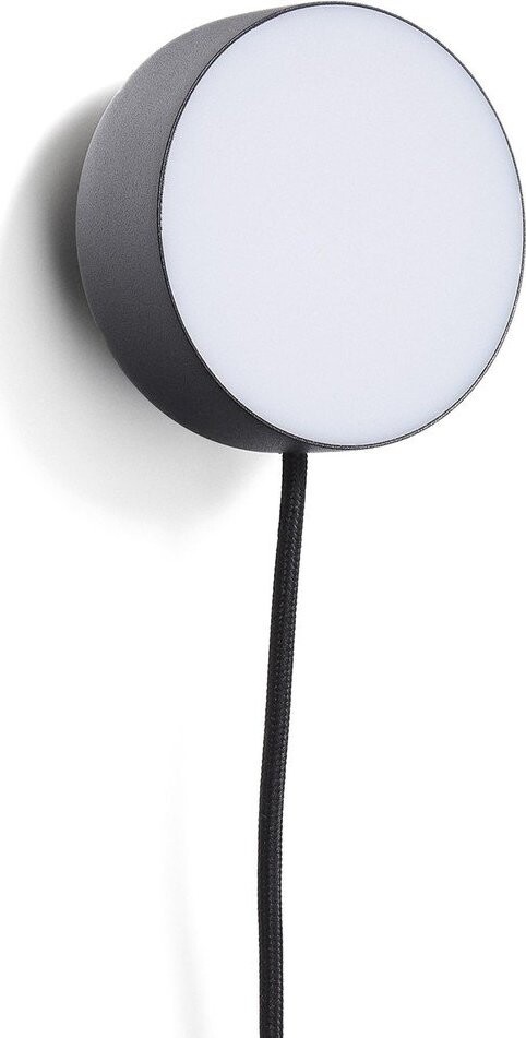 Černé kovové LED nástěnné svítidlo do zásuvky ø 8,5 cm Orey – Kave Home