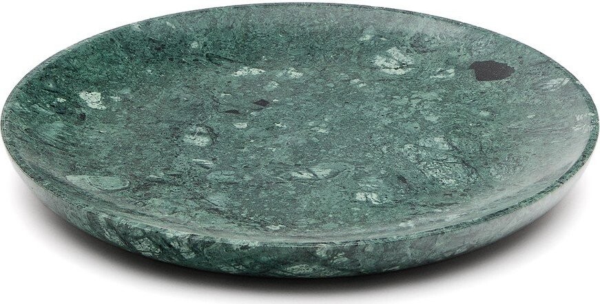 Zelený servírovací mramorový talíř ø 30 cm Ecin – Kave Home