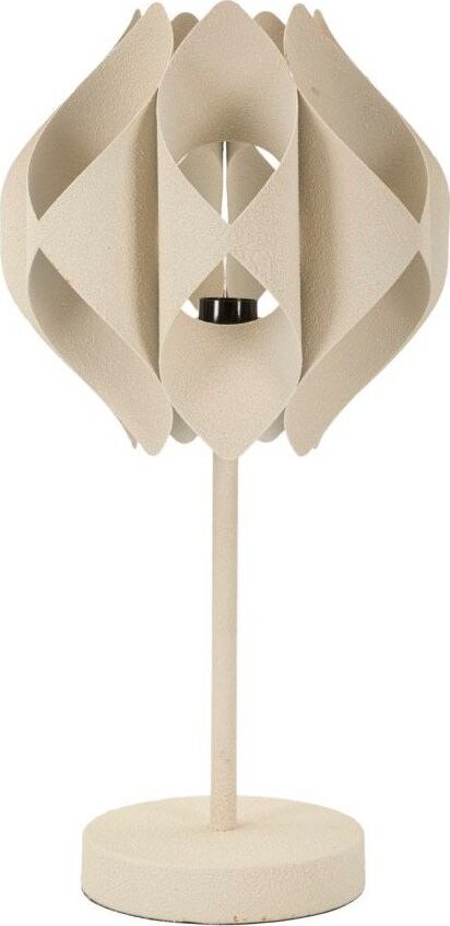 Béžová stolní lampa s kovovým stínidlem (výška 57 cm) Space – Mauro Ferretti