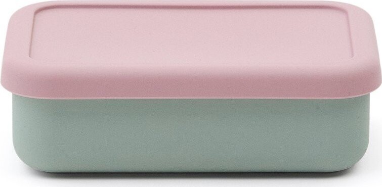 Růžový/tyrkysový silikonový dětský svačinový box Lili – Kave Home