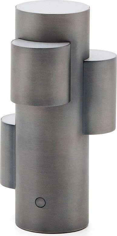 Černá kovová LED stmívatelná stolní lampa (výška 26,5 cm) Adrina – Kave Home